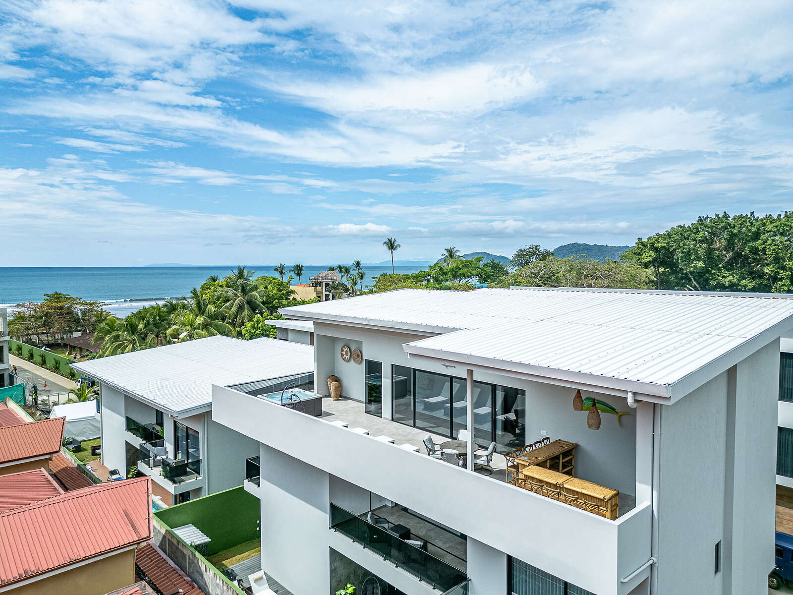 Villa 2 aerial and pool